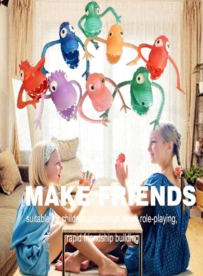 Lynkaye Monster Finger Puppets 12 Pcs Dinosaur Head Figure Finger Model for Party, Christmas Tree Decoration, Cosplay, Treasure Box Prizes, Pinata and Goodie Bag Fillers - Image 4